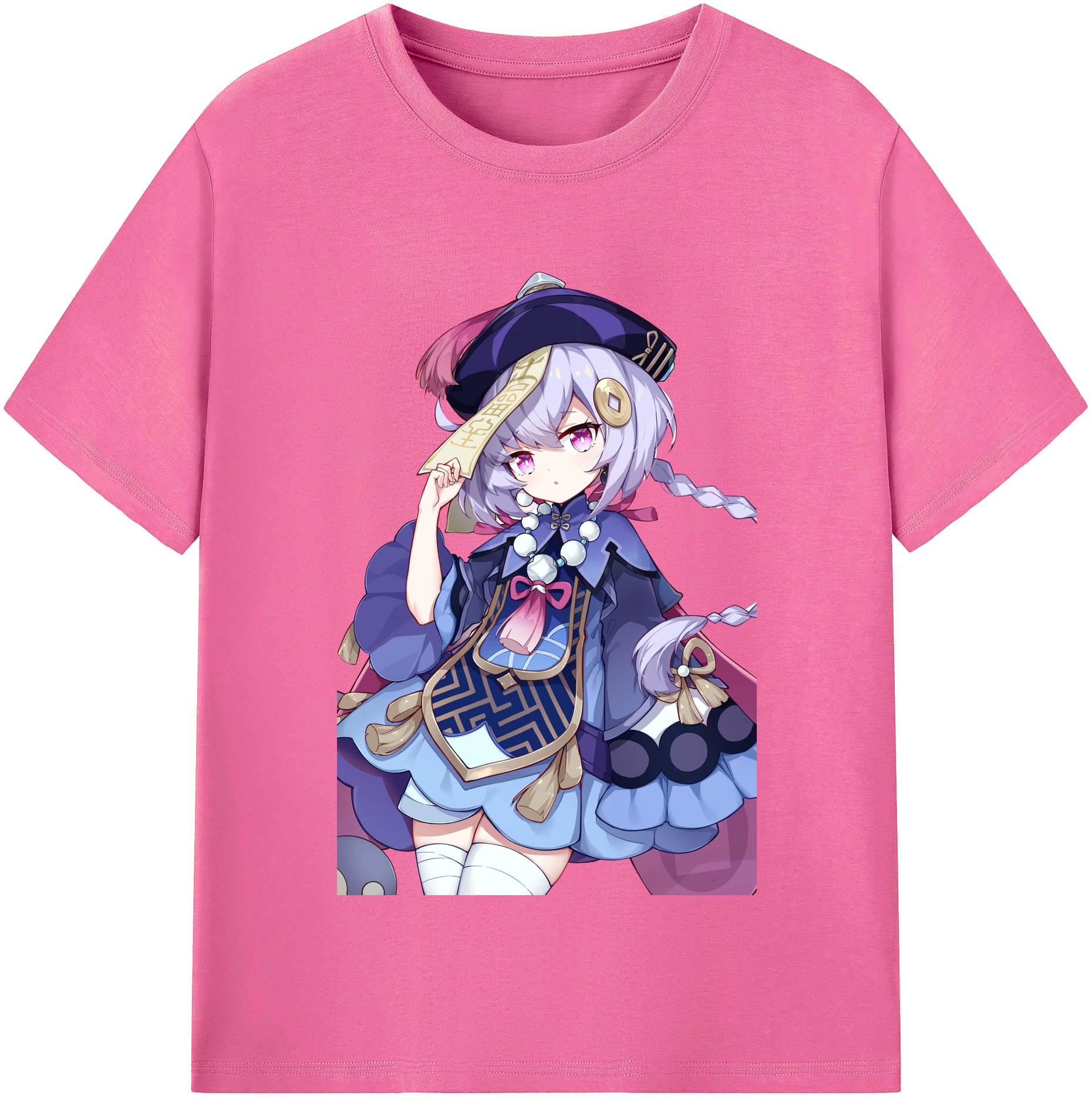 げんし神 七七 なな  genshin Nana レディースカジュアルプリントTシャツ（綿100％）